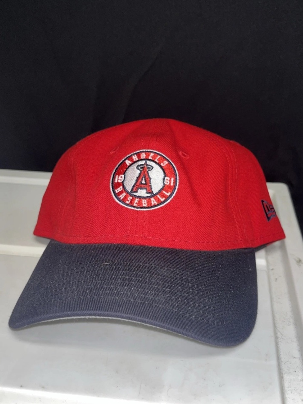 MLB Angels New Era Red and Black 9TWENTY Adjustable Baseball Cap